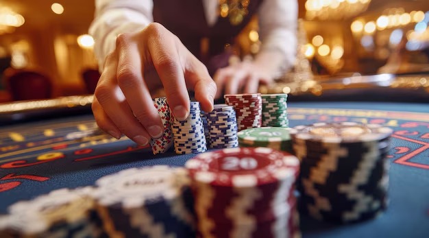 maha4d app interface showing live-dealer blackjack table on a mobile phone